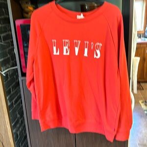 Brand new without tags Levi’s red sweatshirt